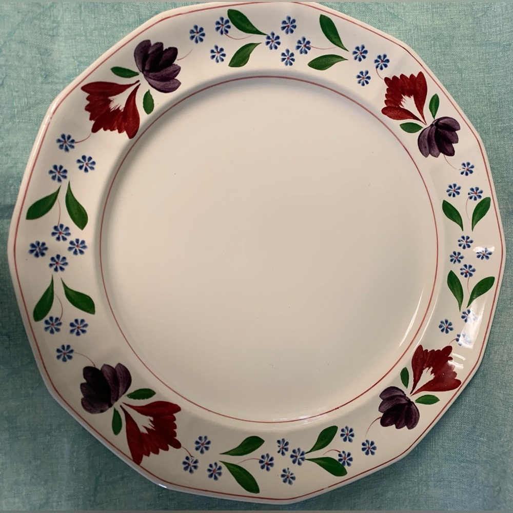 Adams Old Colonial Pattern English Ironstone round platter or chop plate